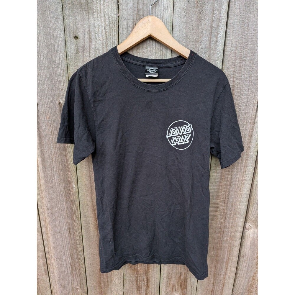 Santa Cruz Pace Ritual Hand T Shirt Black Small Short Sleeve Double Sided